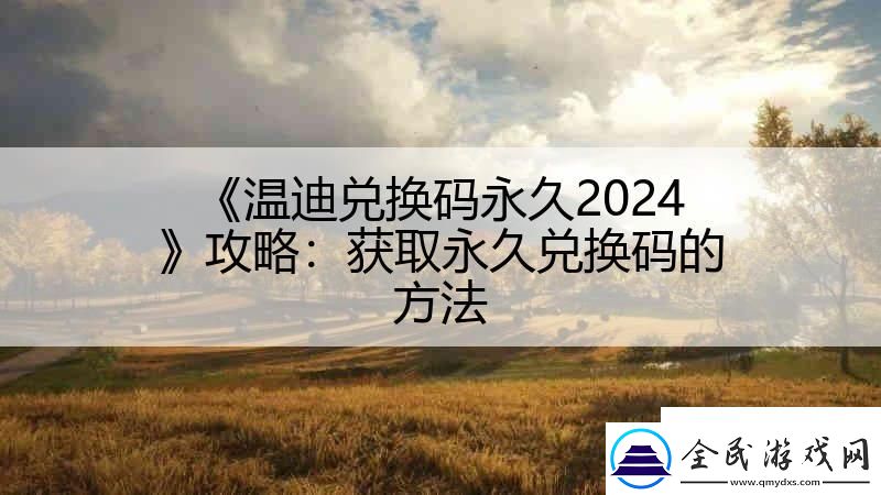 溫迪兌換碼永久2024攻略